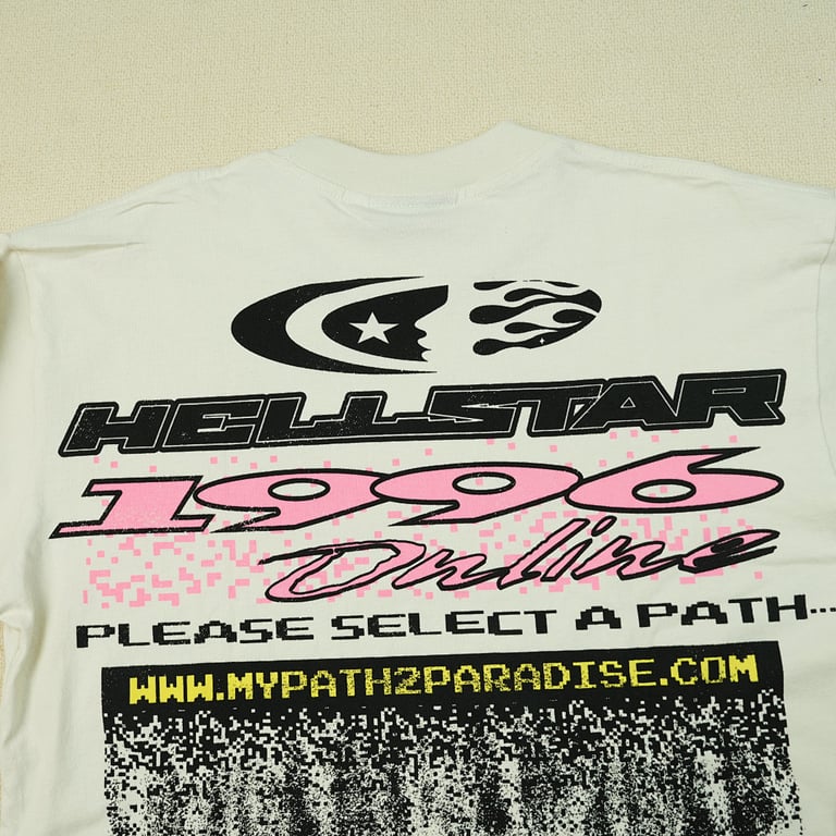 Hellstar Pixel L/S Tee White - 22