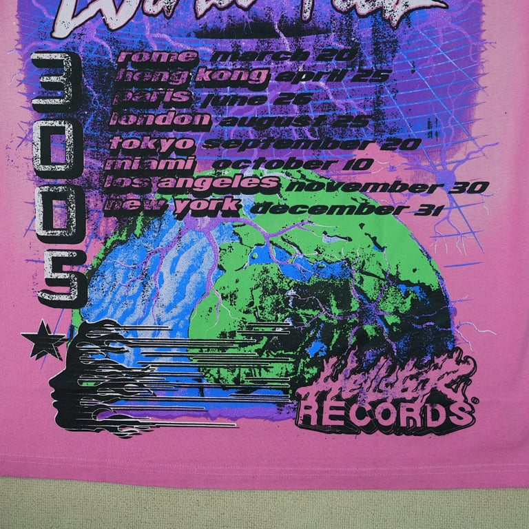 Hellstar Brainwashed World Tour T-Shirt Pink - 15