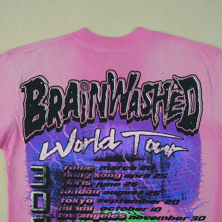 Hellstar Brainwashed World Tour T-Shirt Pink - 16
