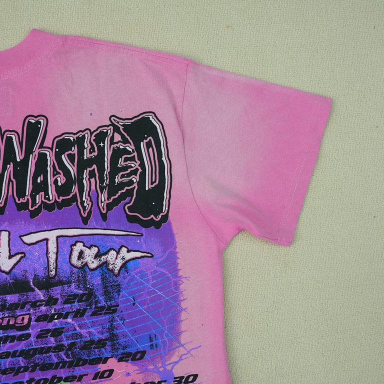 Hellstar Brainwashed World Tour T-Shirt Pink - 17