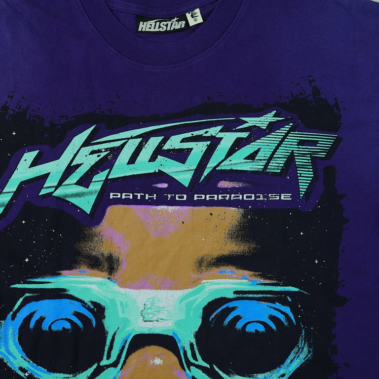 Hellstar Goggles T-Shirt Purple - 10