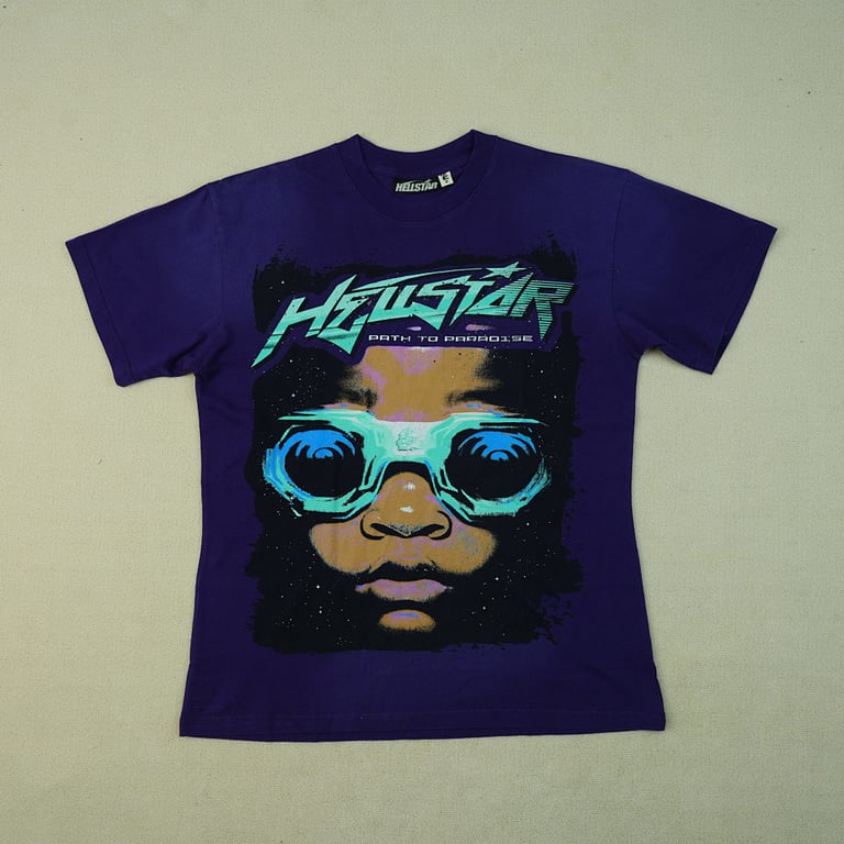 Hellstar Goggles T-Shirt Purple - 5