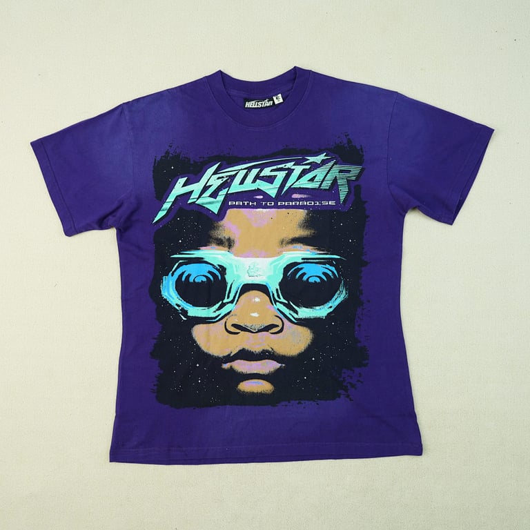 Hellstar Goggles T-Shirt Purple - 6