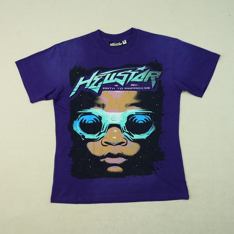 Hellstar Goggles T-Shirt Purple - 7