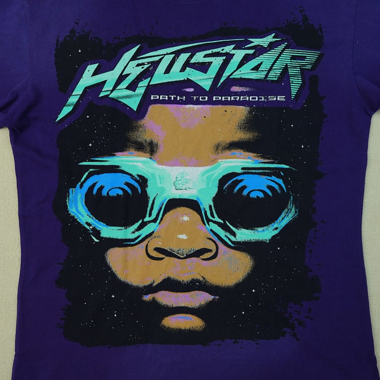 Hellstar Goggles T-Shirt Purple - 9