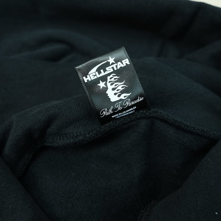 Hellstar Studios Basic Logo Hoodie Vintage Black - 14
