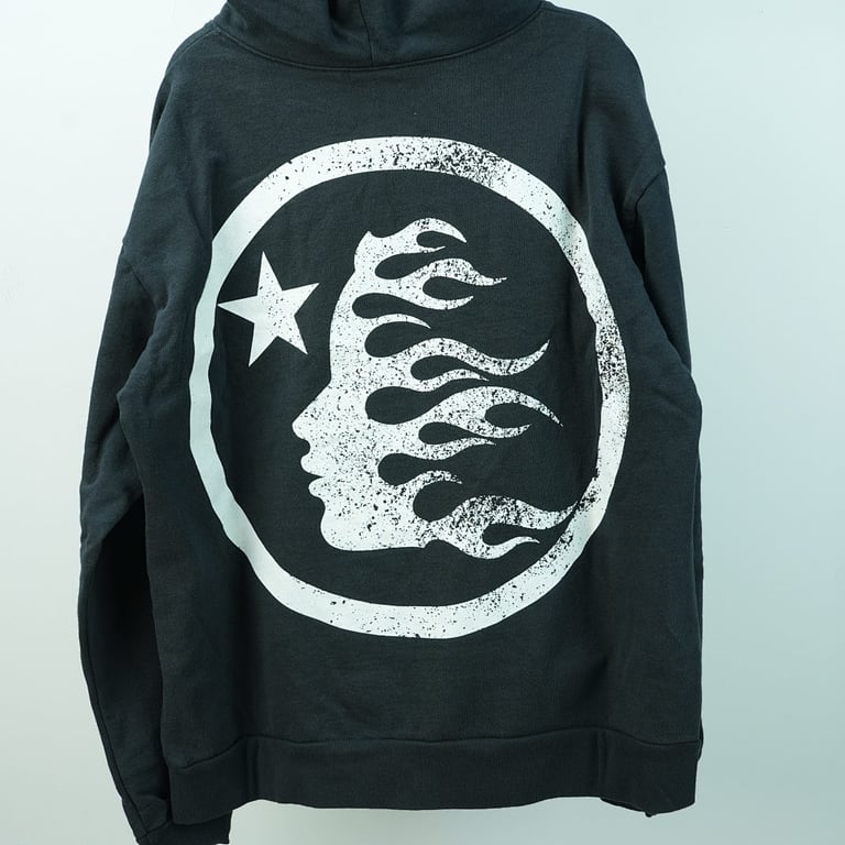 Hellstar Studios Basic Logo Hoodie Vintage Black - 17