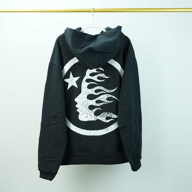 Hellstar Studios Basic Logo Hoodie Vintage Black - 19