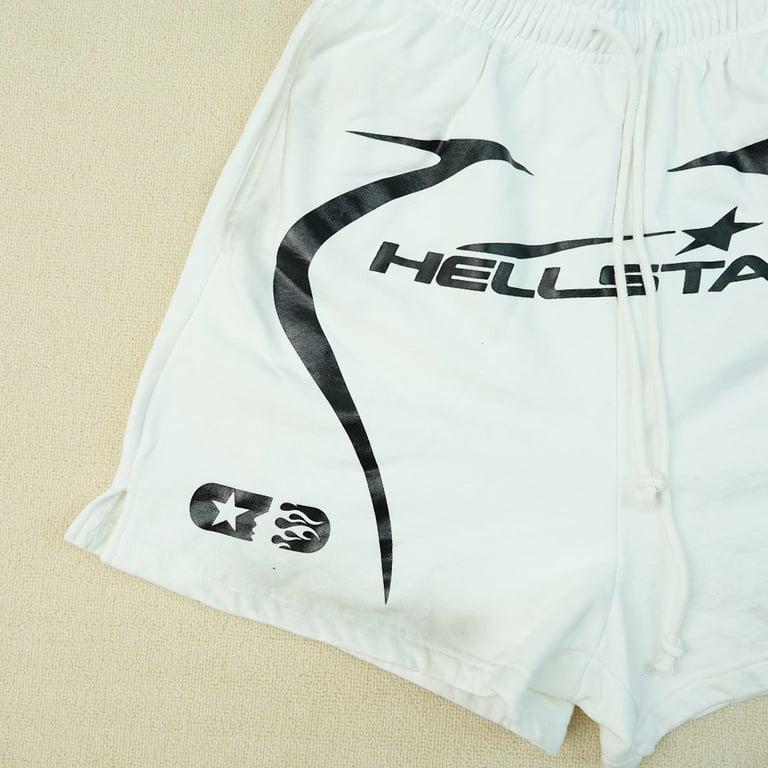 Hellstar Warm Up Shorts White - 17