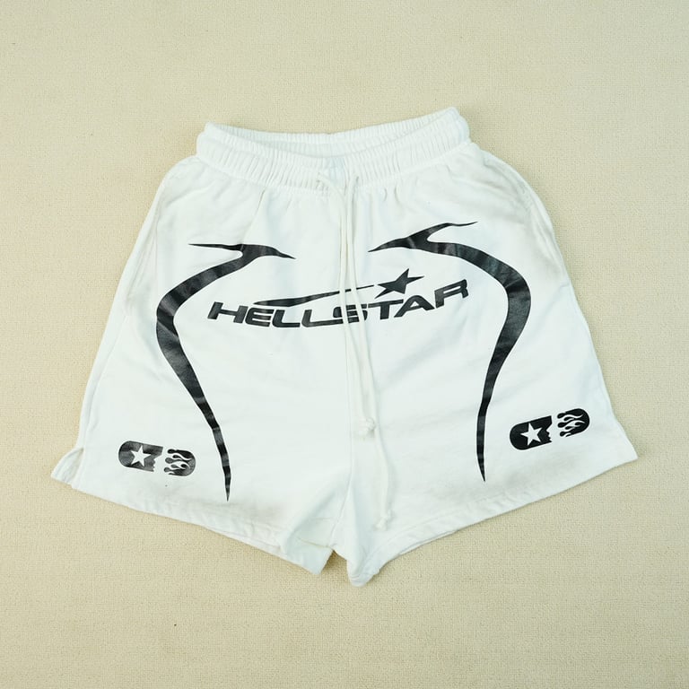Hellstar Warm Up Shorts White - 4