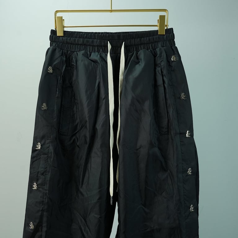 Hellstar Waxed Nylon Pants Black - 4