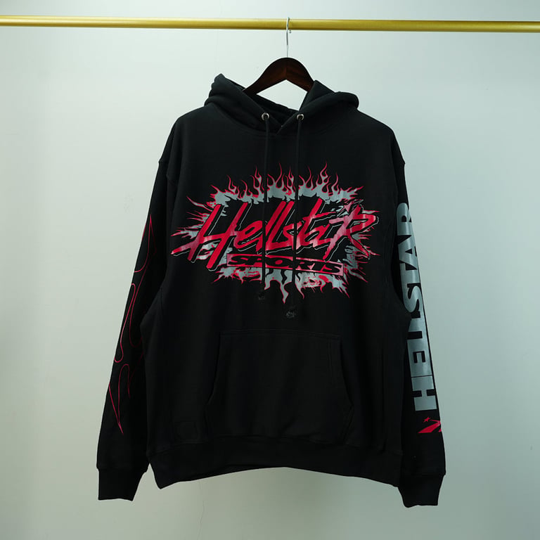 Hellstar Sports Future Flame Hoodie Black - 11