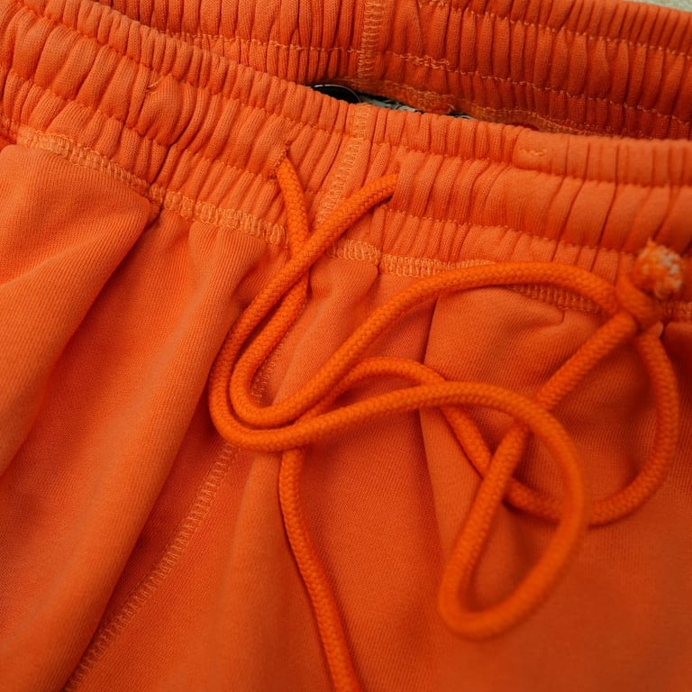 Hellstar Fire Orange Flare Bottom Sweatpants Orange Dye - 16
