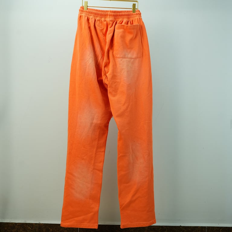 Hellstar Fire Orange Flare Bottom Sweatpants Orange Dye - 20