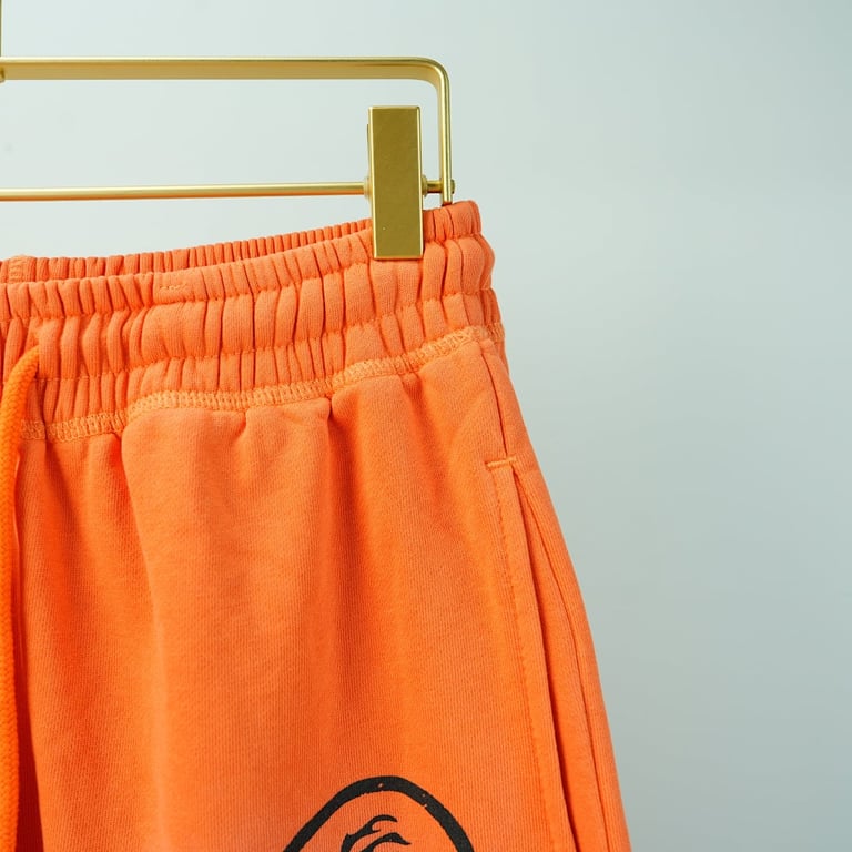 Hellstar Fire Orange Flare Bottom Sweatpants Orange Dye - 21