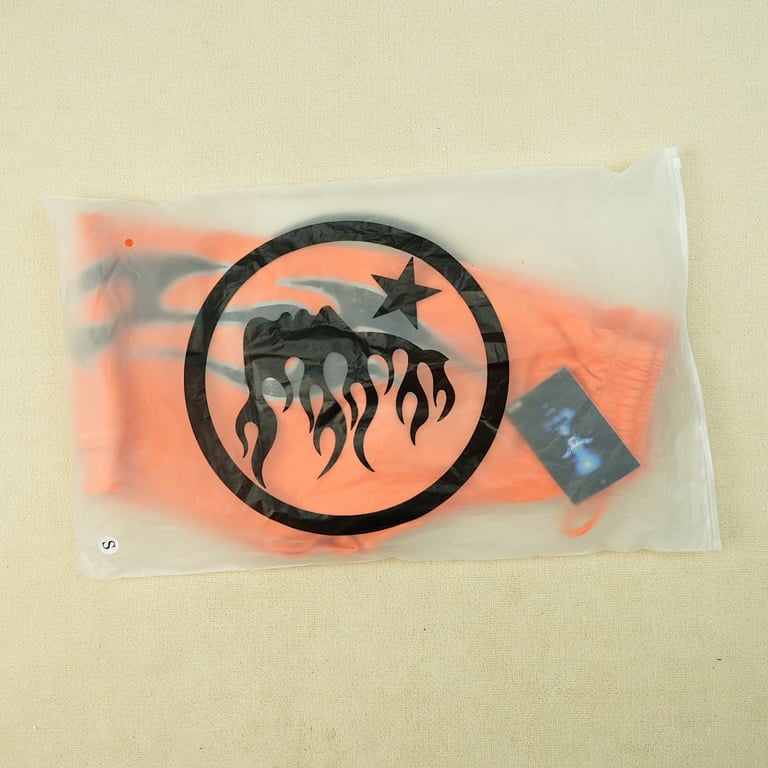 Hellstar Fire Orange Closed Elastic Bottom Sweatpants - 2