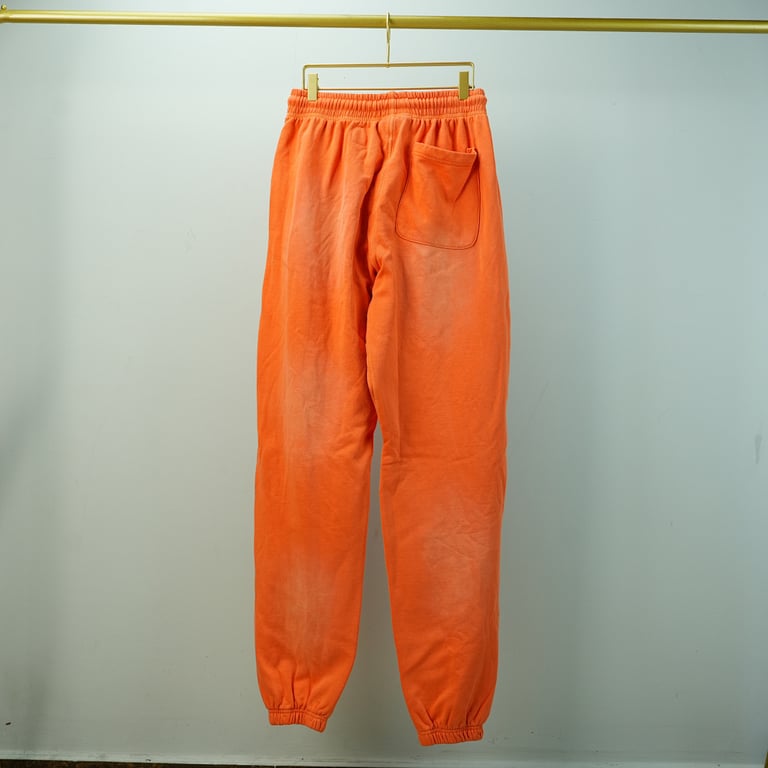Hellstar Fire Orange Closed Elastic Bottom Sweatpants - 27