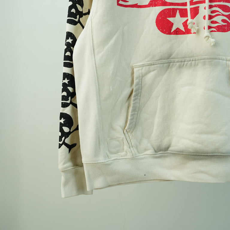 Hellstar If You Dont Like Us Beat Us Hoodie White - 19