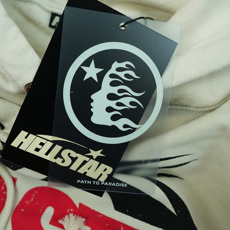 Hellstar If You Dont Like Us Beat Us Hoodie White - 23