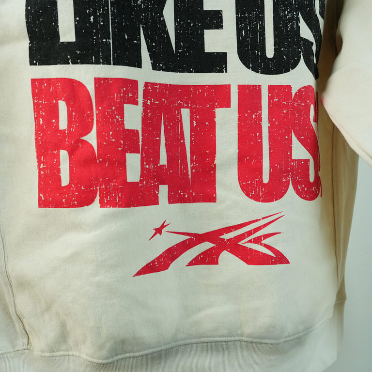 Hellstar If You Dont Like Us Beat Us Hoodie White - 30