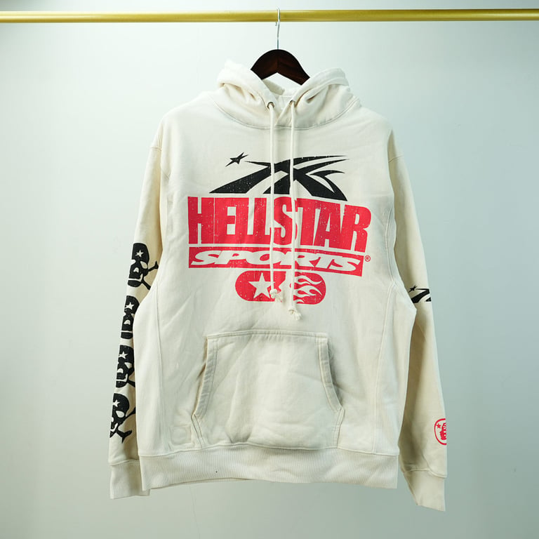 Hellstar If You Dont Like Us Beat Us Hoodie White - 4