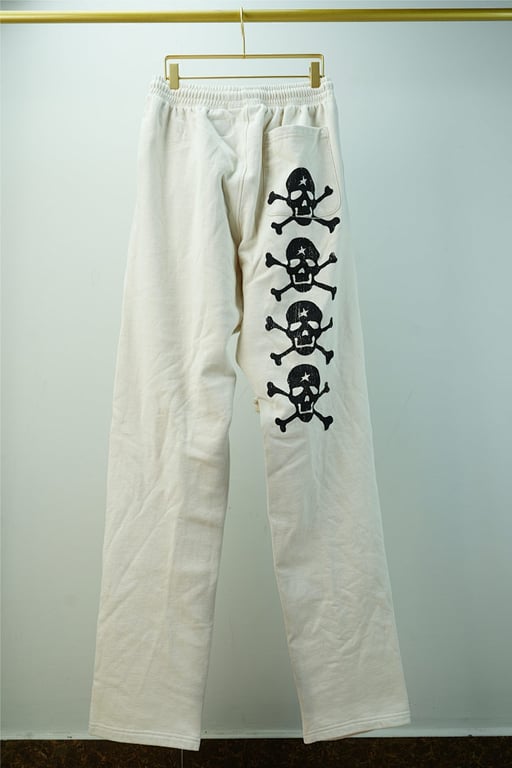 Hellstar If You Dont Like Us Beat Us Sweatpants White - 27