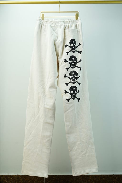 Hellstar If You Dont Like Us Beat Us Sweatpants White - 28