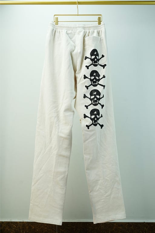 Hellstar If You Dont Like Us Beat Us Sweatpants White - 29
