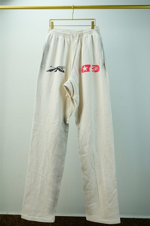 Hellstar If You Dont Like Us Beat Us Sweatpants White - 7