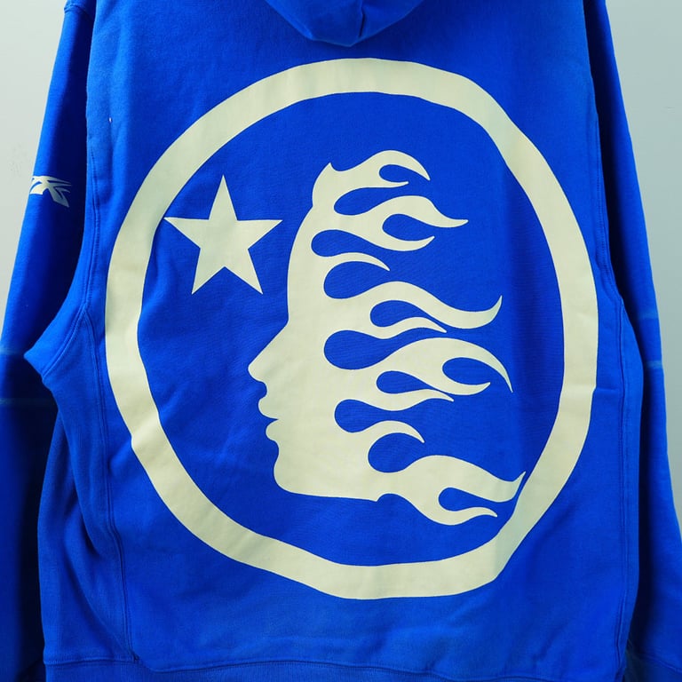 Hellstar No Guts No Glory Hoodie Blue - 24