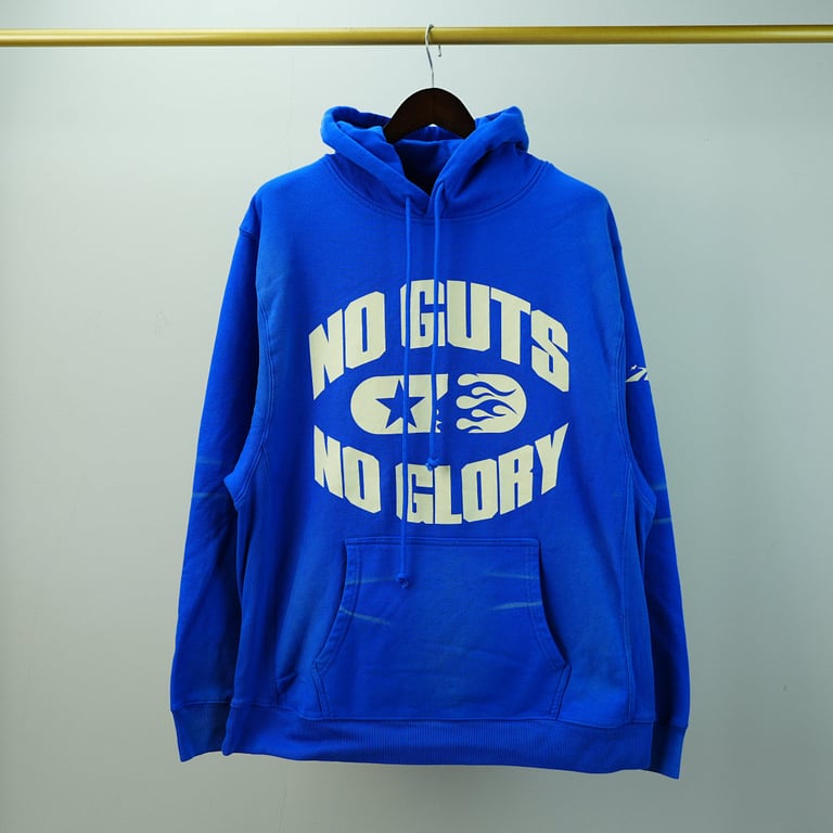 Hellstar No Guts No Glory Hoodie Blue - 4