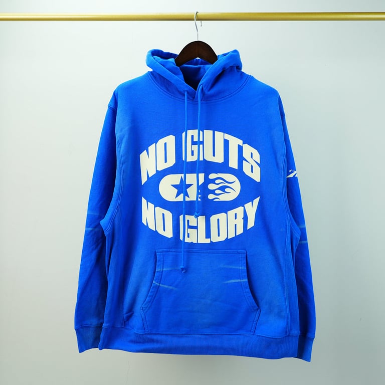 Hellstar No Guts No Glory Hoodie Blue - 5