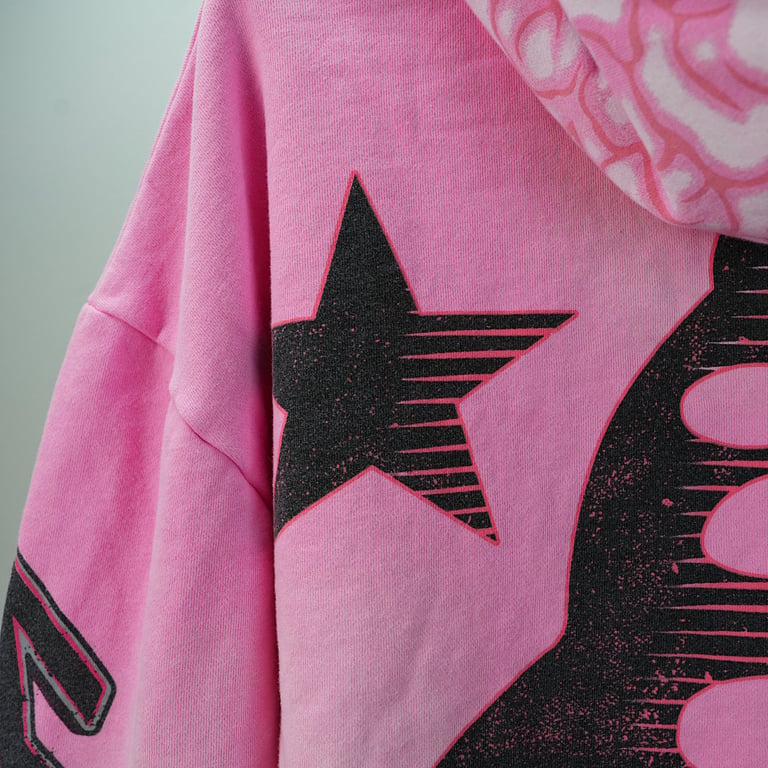 Hellstar Brainwashed With Brain Hoodie Pink - 28