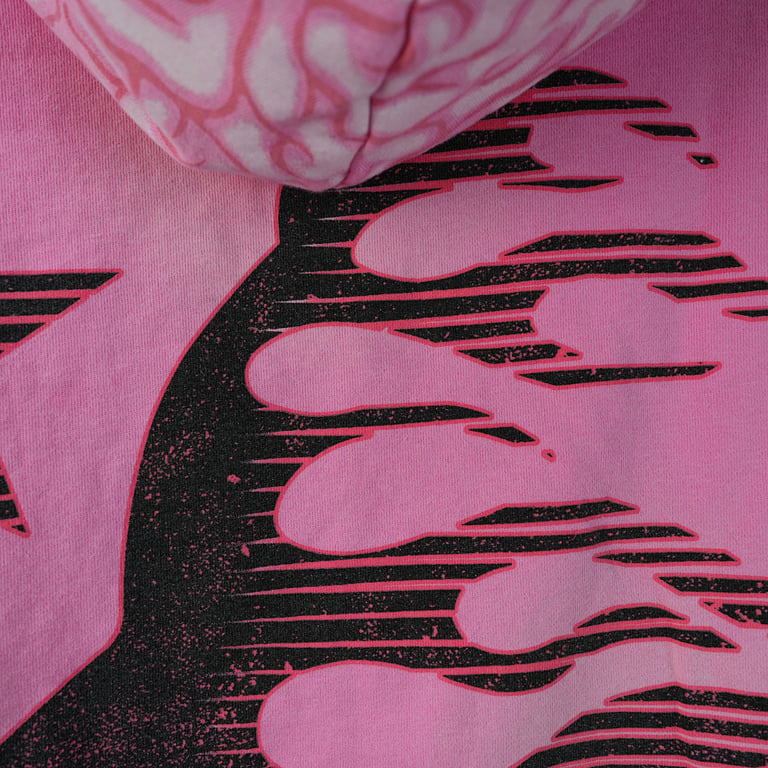 Hellstar Brainwashed With Brain Hoodie Pink - 30