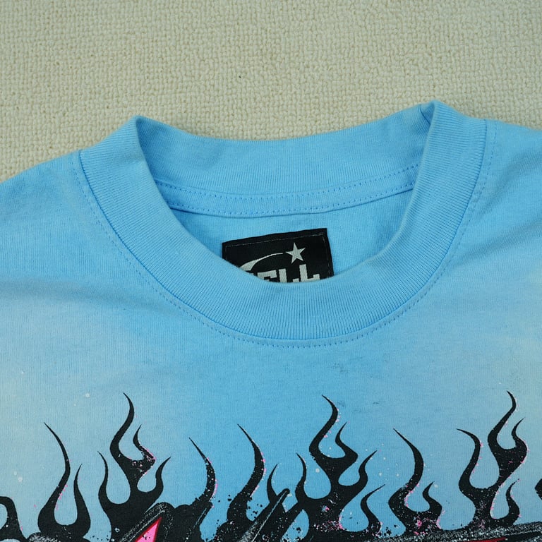 Hellstar Neuron Tour T-Shirt Light Blue - 10