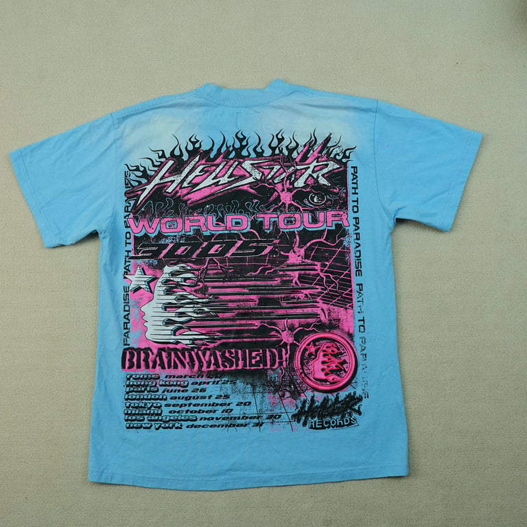 Hellstar Neuron Tour T-Shirt Light Blue - 14