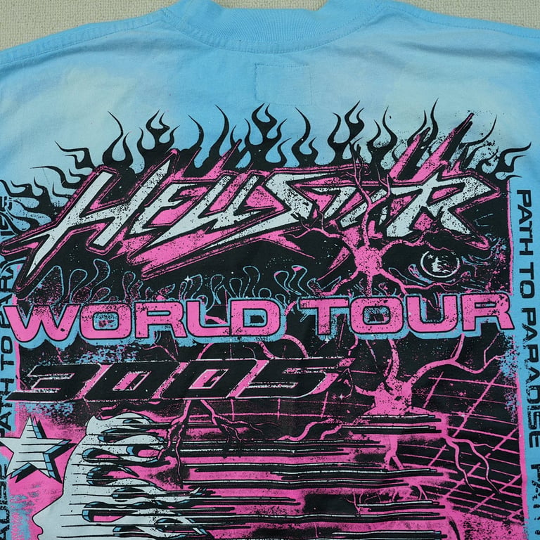 Hellstar Neuron Tour T-Shirt Light Blue - 6