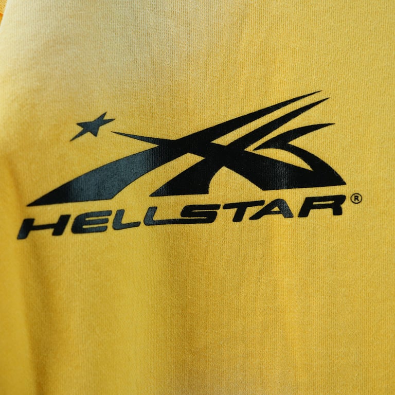 Hellstar Sports Zip-Up Sweatshirt Yellow - 10