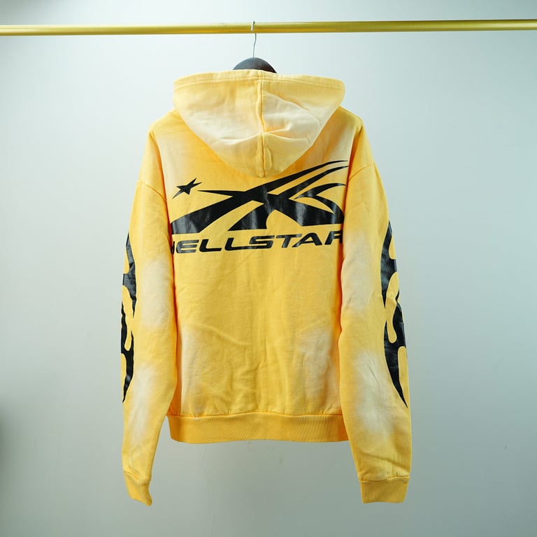 Hellstar Sports Zip-Up Sweatshirt Yellow - 15