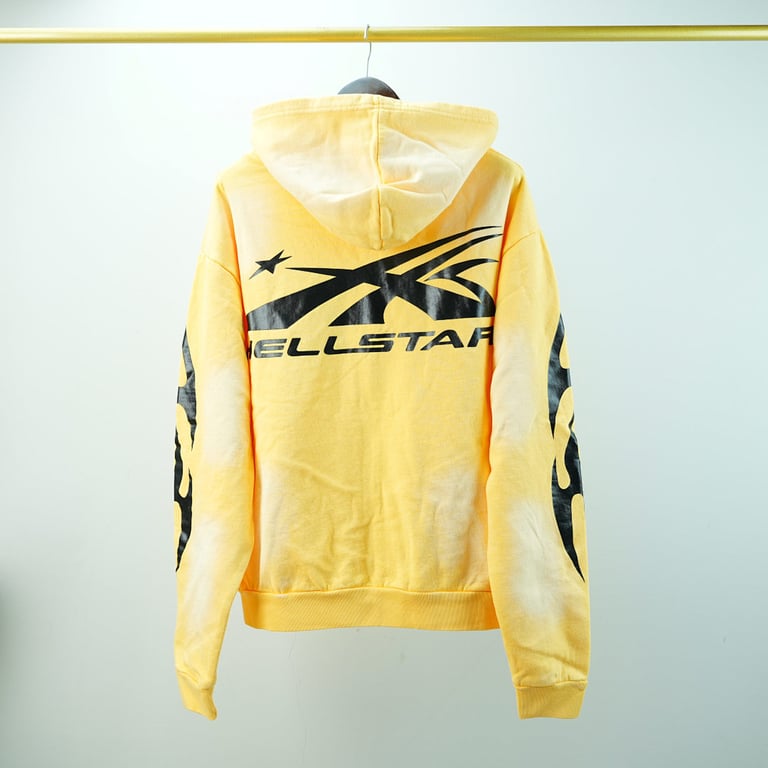Hellstar Sports Zip-Up Sweatshirt Yellow - 16