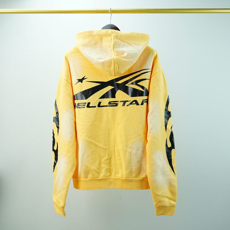 Hellstar Sports Zip-Up Sweatshirt Yellow - 17