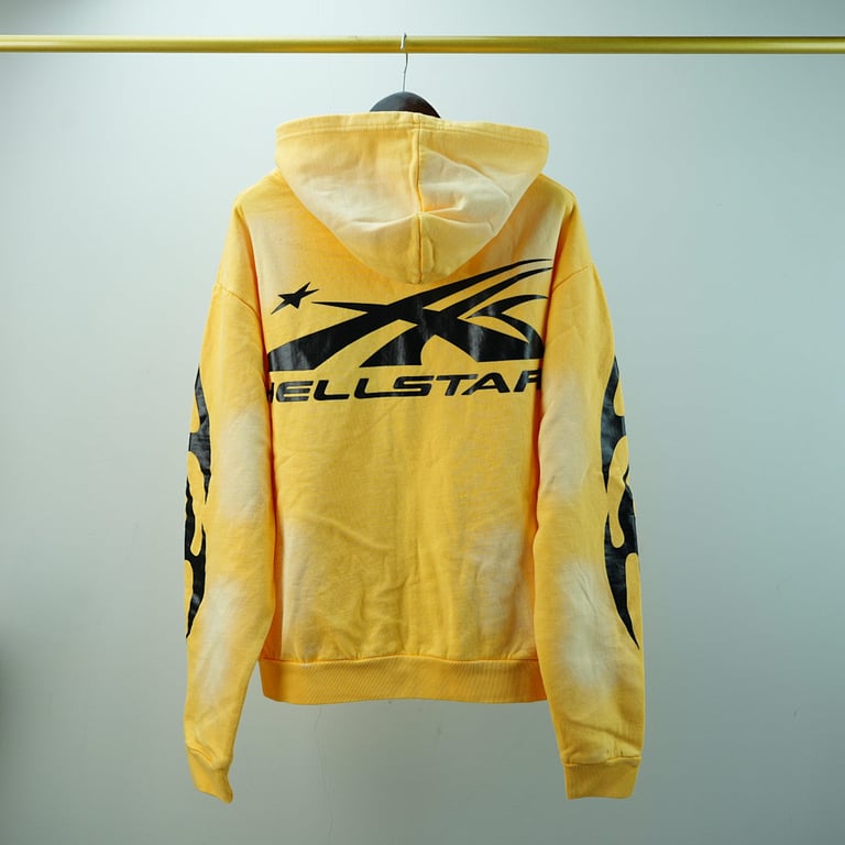 Hellstar Sports Zip-Up Sweatshirt Yellow - 18
