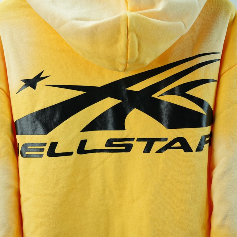 Hellstar Sports Zip-Up Sweatshirt Yellow - 19