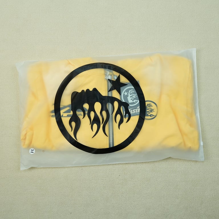 Hellstar Sports Zip-Up Sweatshirt Yellow - 3