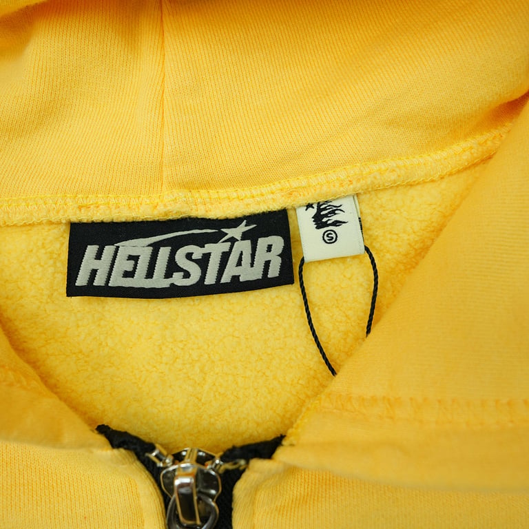 Hellstar Sports Zip-Up Sweatshirt Yellow - 27