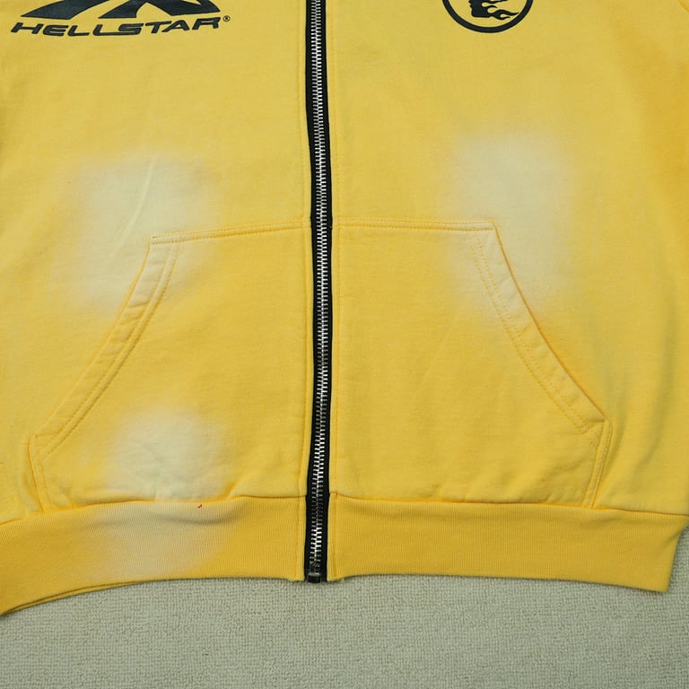 Hellstar Sports Zip-Up Sweatshirt Yellow - 32