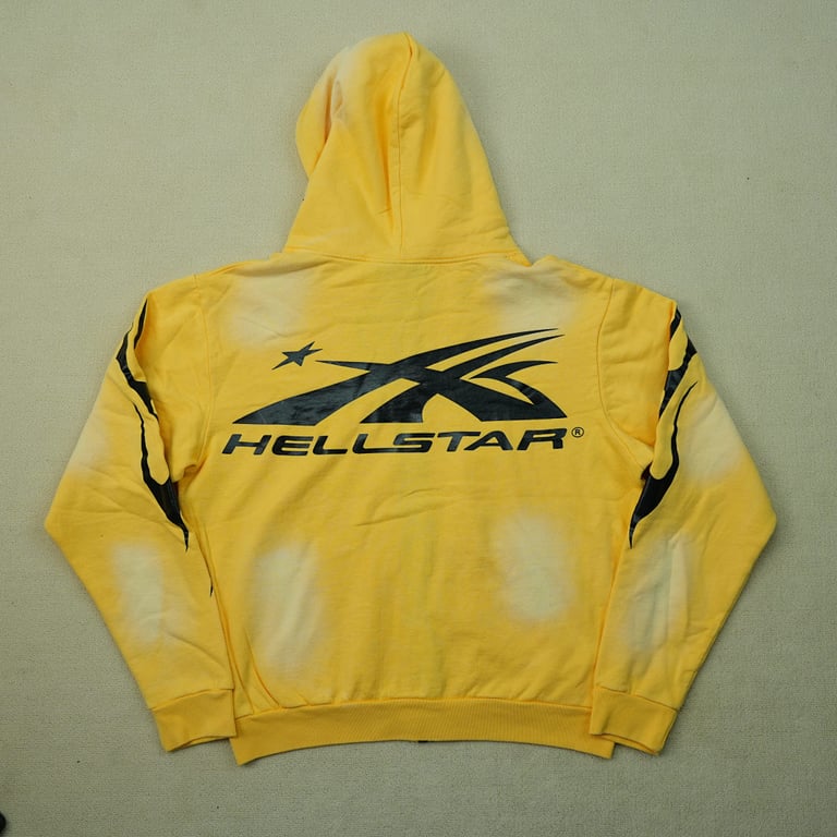 Hellstar Sports Zip-Up Sweatshirt Yellow - 37