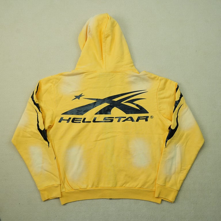 Hellstar Sports Zip-Up Sweatshirt Yellow - 39