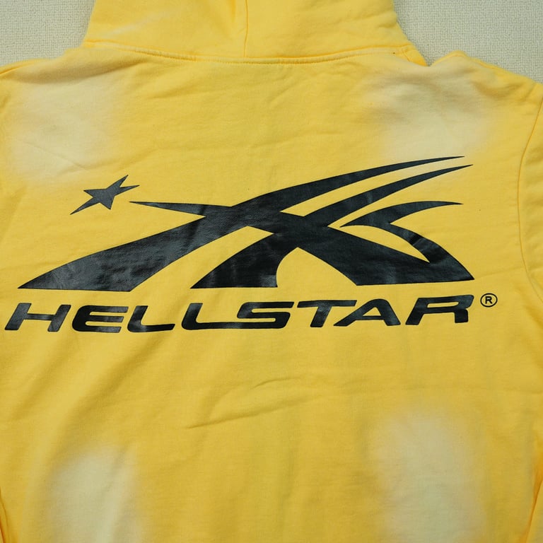Hellstar Sports Zip-Up Sweatshirt Yellow - 40