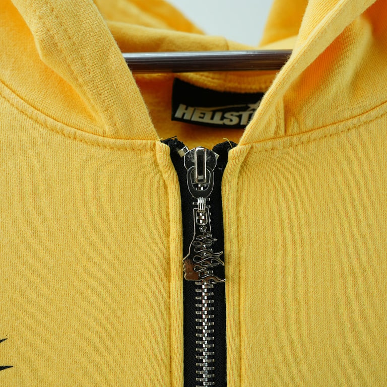 Hellstar Sports Zip-Up Sweatshirt Yellow - 8